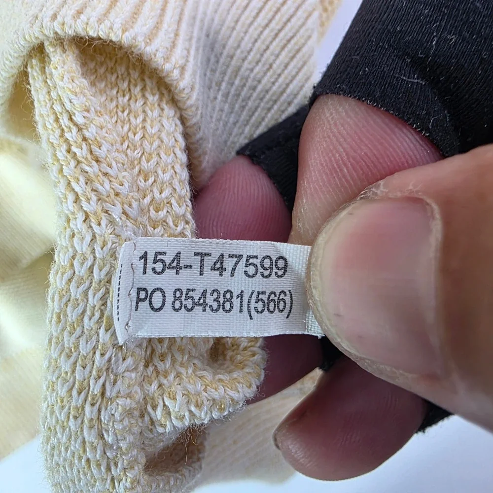 Tommy Bahama Mens 3XL Yellow Pima Cotton Reversible V-Neck Raglan Sweater